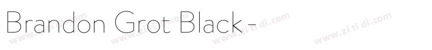 Brandon Grot Black字体转换